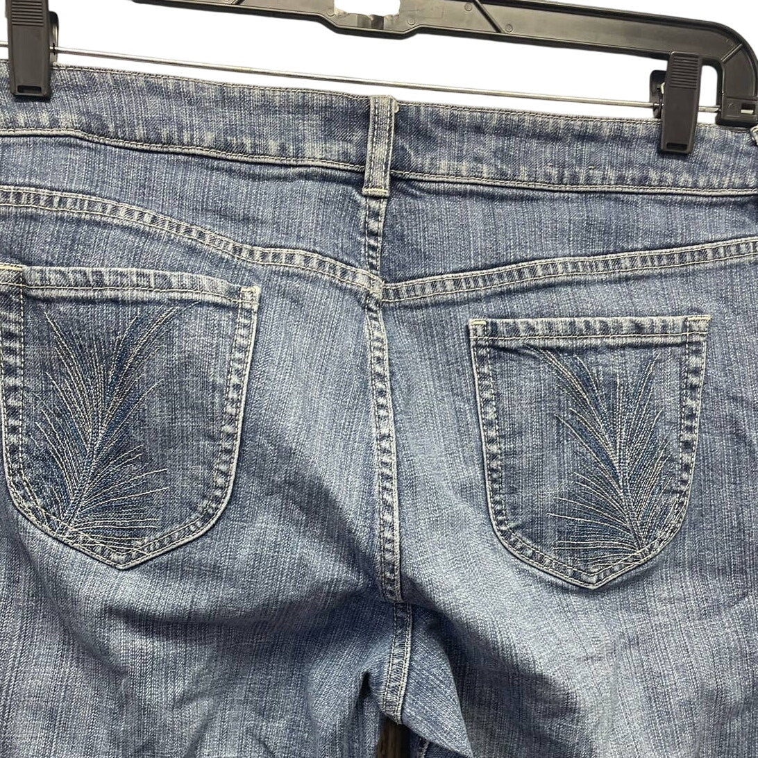 Chicos Platinum Size 2.5 Short Large 14 Stretch Cotton Straight Leg Denim Jeans
