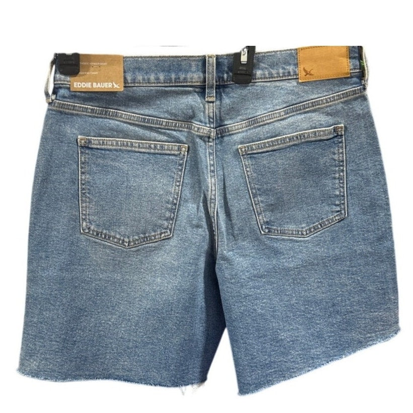 New Eddie Bauer Womens Size 10 Authentic Voyager High Rise Cutoff Denim Shorts
