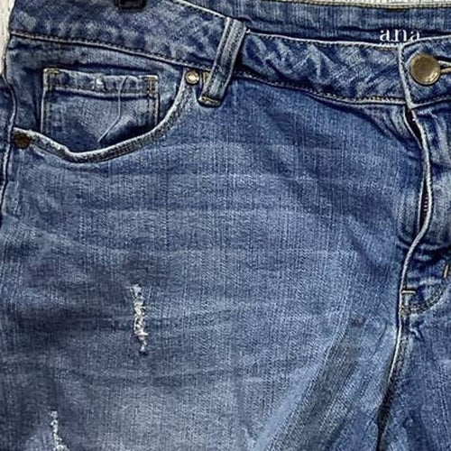 ANA Womens Plus Size 16 Stretch Cotton Blend Distressed Cutoff Denim Jean Shorts